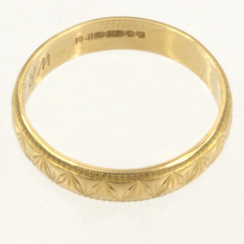 18ct Gold Wedding Ring Size O